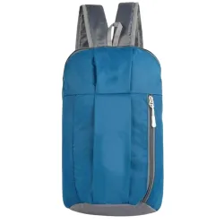 BigPlayer Blue PU Leather Casual Backpack