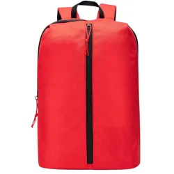 BigPlayer Mens and Womens Red PU Casual Backpack