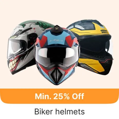 Image of Biker Helmets at Minimum 60% Off on Flipkart GOAT Sale