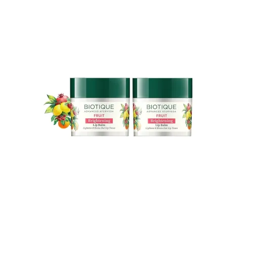 Image of Biotique Bio Fruit Whitening/Brightening Lip Balm | Hydrated and Nourishing Lips|