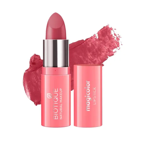 Image of Biotique Natural Makeup Magicolor Lipstick, Twinkle Pink