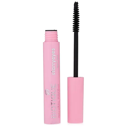 Image of Biotique Natural Makeup Starryeyes Mascara, Ebony Black, 8ml