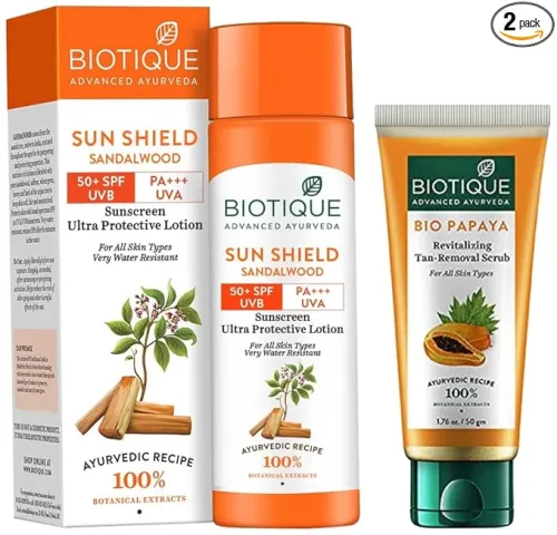 Image of Biotique Bio Papaya Revitalizing Tan Removal Scrub + Sunscreen