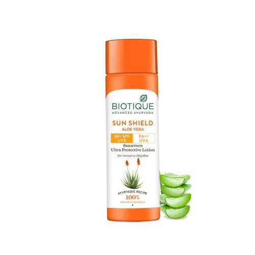 Image of Biotique Sun Shield Aloe vera Lotion