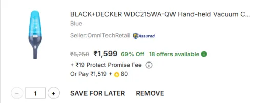 Image of BLACK+DECKER WDC215WA-QW Hand Vacuum Cleaner