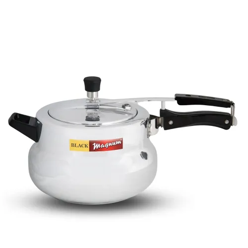 Image of Black Magnum White Series 3.5 Ltr Matki Pressure Cooker