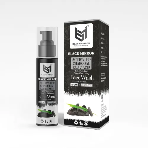 Image of BLACK MIRROR Charcoal brightning lightning face wash men and women