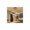 blissbells Modern Double 3 Ring LED Chandelier Lamp