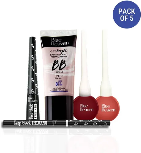 Image of BLUE HEAVEN GRWM Makeup kit for Women (Pack of 5)