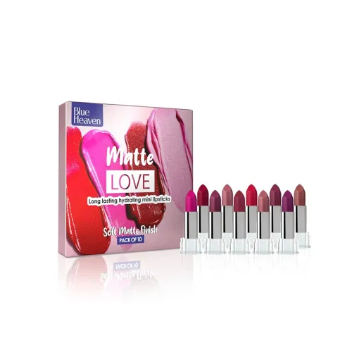 Image of Blue Heaven Matte Love Mini Lipsticks –13g Pack of 10