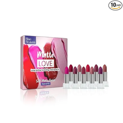 Image of Blue Heaven Matte Love Mini Lipsticks pack of 10