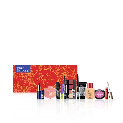 Image of Blue Heaven Women 11 Pcs Bridal Makeup Kit - 55.6g + 51 ml