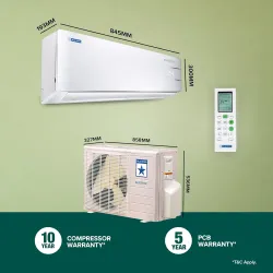 Blue Star 1 Ton 3 Star, 60 Months Warranty, Inverter Split AC .