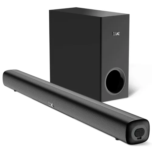 Image of boAt Aavante Bar Mystiq Soundbar with 100W ,Remote Control(Pitch Black)