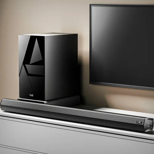 Image of boAt Aavante Bar Thump with Wired Subwoofer, RMS 200 W Bluetooth Soundbar 