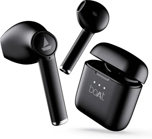 Image of boAt Airdopes 131 with upto 60 hours and ASAP Charge Bluetooth (Active Black, True Wireless)