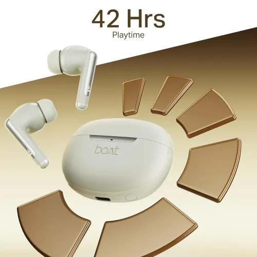 Image of boAt Airdopes 141 Elite ANC (2025), ANC(~35dB), 4Mics ENx Tech, 42 Hrs Battery, Fast Charge, Low Latency