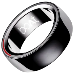 boAt Gen 1 Smart Ring (Size 9, Charcoal Black)