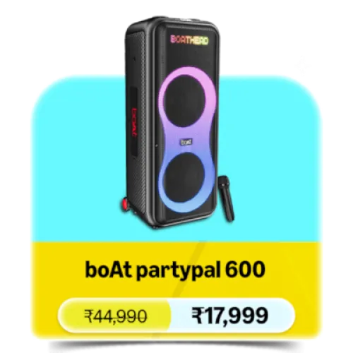 Image of boAt PartyPal 600 Speaker @ ₹17999 on Amazon Prime Day Sale