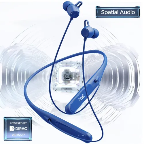Image of Boat Rockerz 255 Touch Neckband with Full Touch Controls, Spatial Audio, Up to 30H Playtime