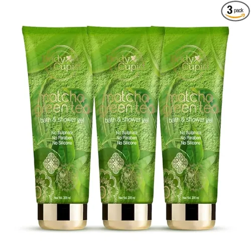 Image of Body Cupid Matcha Green Tea Shower Gel - 200 ml (Pack of 3)