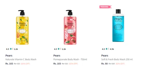 Image of Body Wash And Shower Gel Minimum 60% Discount 