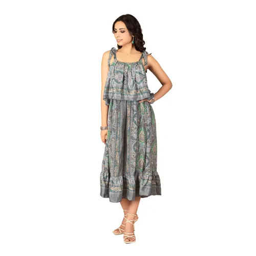 Image of Boholyfe Viscose Midi Dress