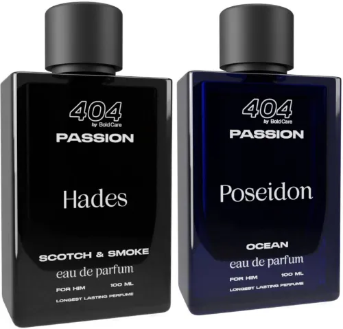 Image of Bold Care Hades Scotch & Smoke Perfume+Poseidon Ocean Perfume Perfume - 200 ml