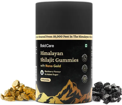 Image of Bold Care Himalayan Shilajit Gummies with Nano Gold | 30 gummies | 80+ Minerals (30 Tablets)