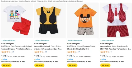 Image of Bold N Elegant kids clothing start @199