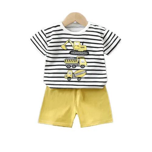 Image of Bold N Elegant Kids Cotton T-Shirt & Shorts Set