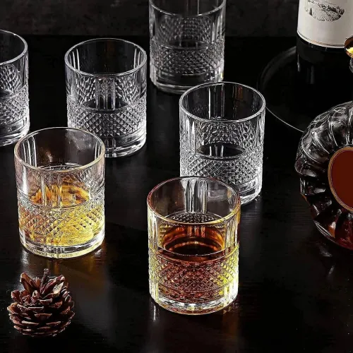 Image of Bold and Wide Cocktail Tumblers Glass Set 310ml (pack of 6)