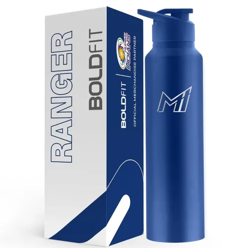 Image of Boldfit Mumbai Indians (Mi) Stainless Steel Water Bottle 1 Litre