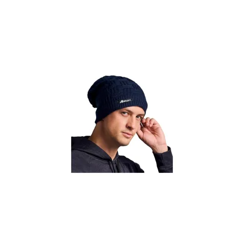 Image of Boldfit Navy Blue Long Winter Beanie Cap for Men & Women