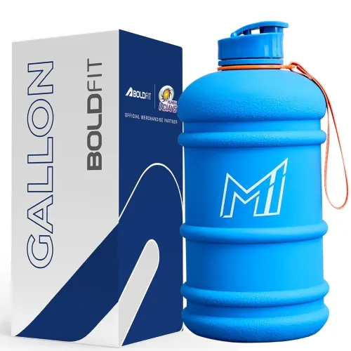 Image of Boldfit Plastic Mumbai Indians (Mi) Official Merchandise 2 Litre Gym Gallon Water Bottle