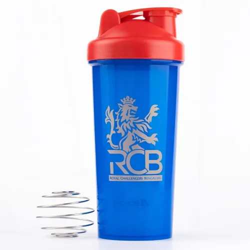 Image of Boldfit Plastic Royal Challengers Bengaluru RCB Official Merchandise Gym Shaker