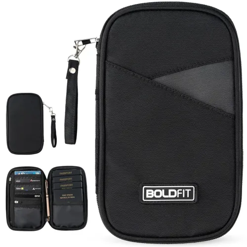 Image of Boldfit Polyester Passport Cover for Men Card Holder