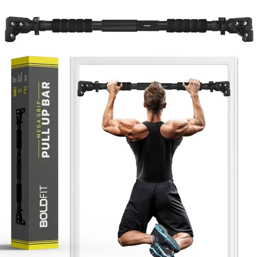 Image of Boldfit Pull Up Bar For Home Doorway Pull Up Bars For Home Workout for Men Adjustable