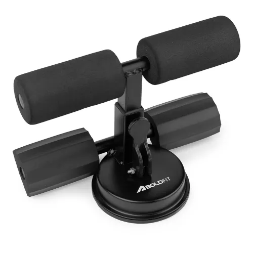Image of Boldfit Situp Bar For Home Gym Equipment For Home Workout For Belly Fat Workout Portable With Strong Suction Base - Blac