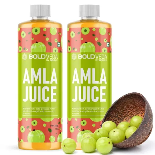 Image of Boldveda Amla Juice organic Rich in Vitamin C and Antioxidants , Detox Drink- 2 Litre fresh juices.