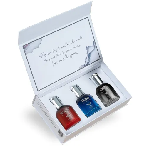 Image of Bombay Shaving Company Perfume For Men, Premium Aerosol Perfume Set, 30mlx3 Perfume Gift Set.