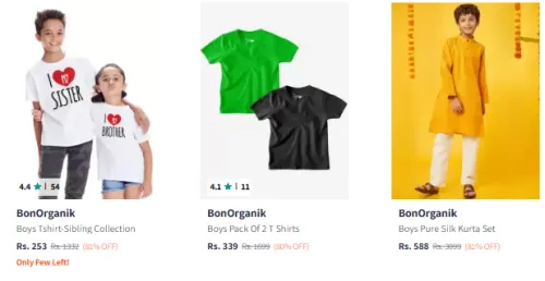 Image of BonOrganik Boy's Clothing Minimum 80% Discount