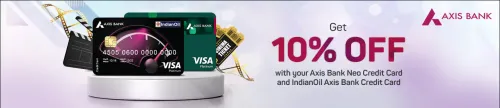 Image of BookMyShow Offer: Save 10% with your Axis Bank Neo CC and IndianOil Axis Bank CC