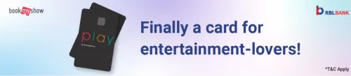 Image of BookMyShow Offer: Save ₹500 off on movies, events or stream with RBL Play Credit Card