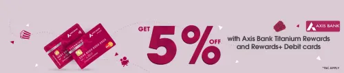 Image of BookMyShow Offer: Save 5% Off on Movie Tickets with Axis Titanium Rewards and Rewards+ Debit Card