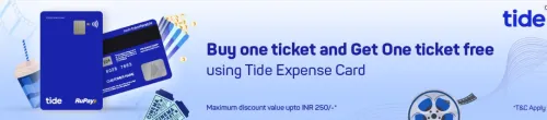 Image of BookMyShow Offer: Buy 1 Get 1 Ticket Free using Tide Expense Card