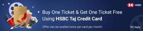 Image of BookMyShow: Buy 1 ticket and get 1 free with HSBC Taj Credit Card