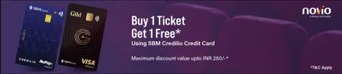 Image of BookMyShow Offer : BOGO ticket free with SBM Credilio Credit Card