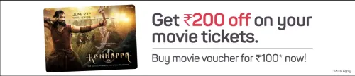 Image of BookMyShow Offer : Buy Kannappa Movie Voucher for ₹100 and Get ₹200 Off on Your Next Movie Tickets