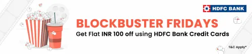 Image of BookMyShow Offer : Flat ₹100 Off using HDFC Bank Credit Cards
